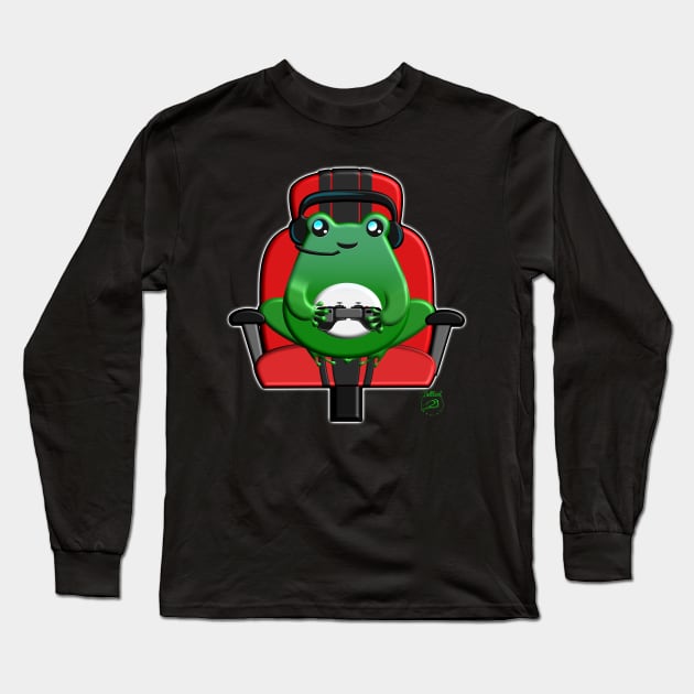 FrogLyfe Gamer Long Sleeve T-Shirt by BellbirdDesign2